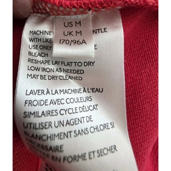 Maeve Anthropologie Red Deana Dress Holiday Flutter Sleeve Party Dress Sz Medium - Picture 12 of 16